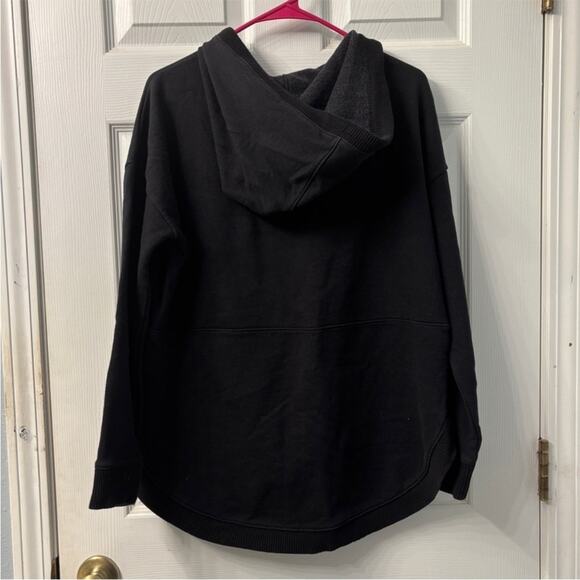 Athleta Black Hoodie Sweatshirt pullover medium Athleisure comfy cozy errands - Picture 4 of 4